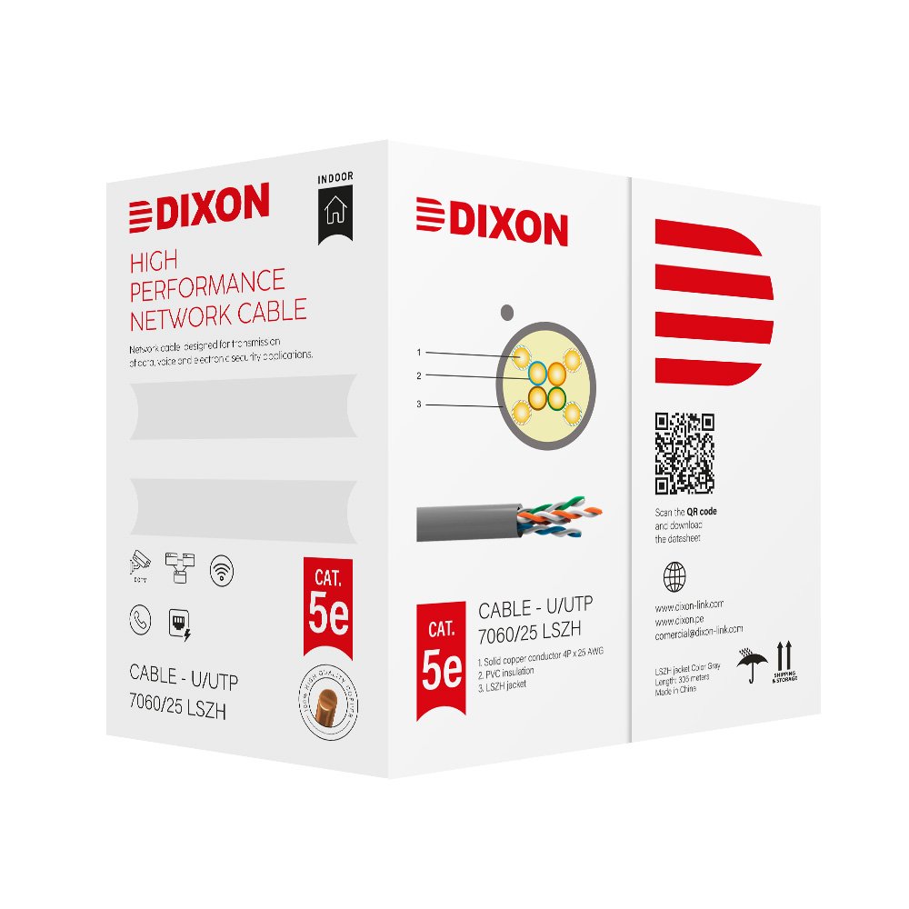 Cable UTP Cat 5e 100% Cobre LSZH - Dixon - Image 3