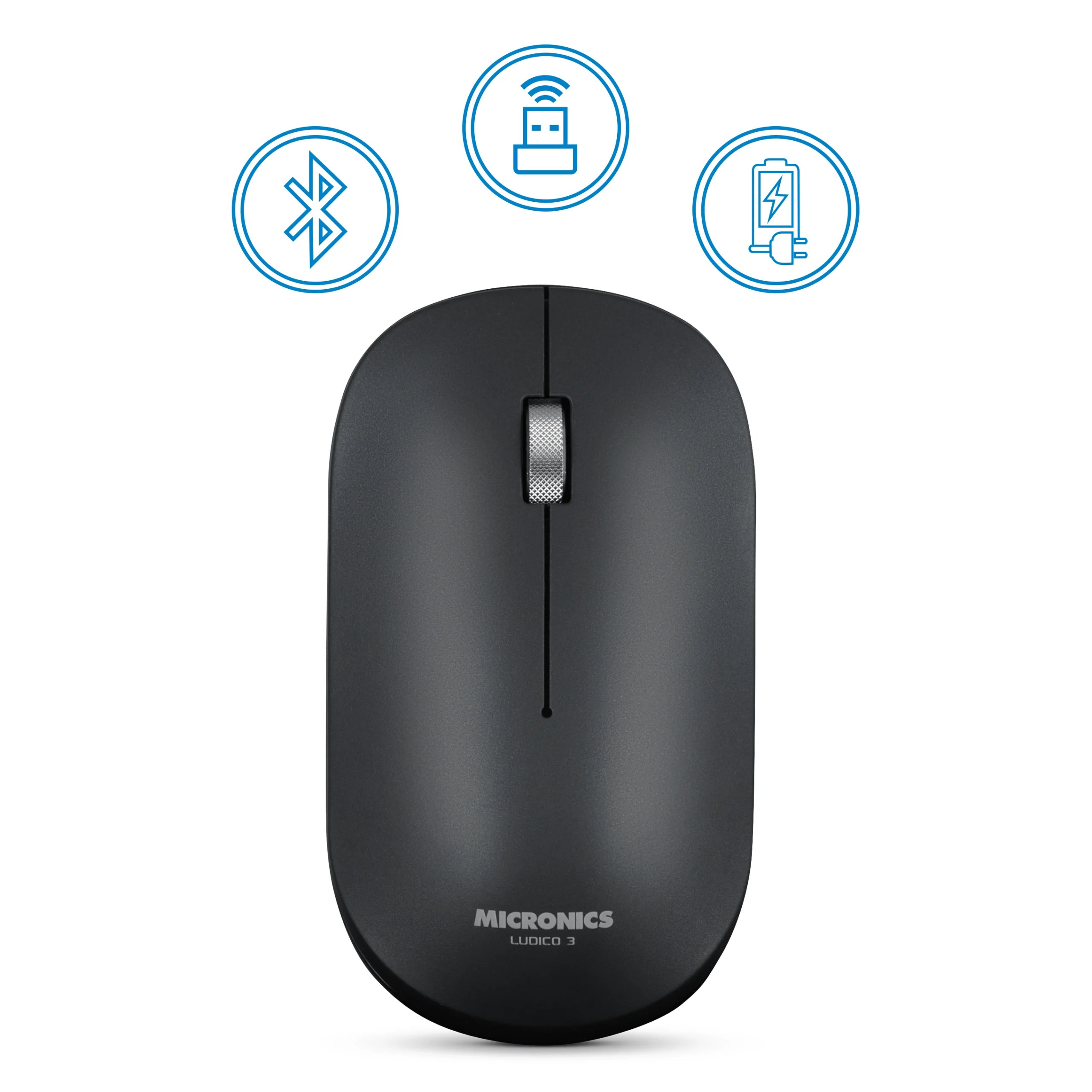 Mouse Inalámbrico Recargable Lud3 - Image 2