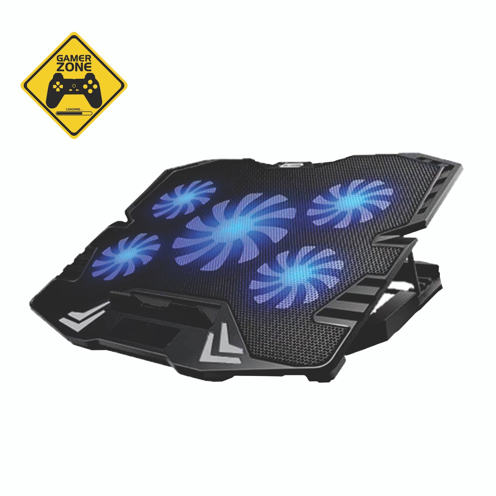 Cooler para Laptop Gamer – Reclinable 5 ventiladores