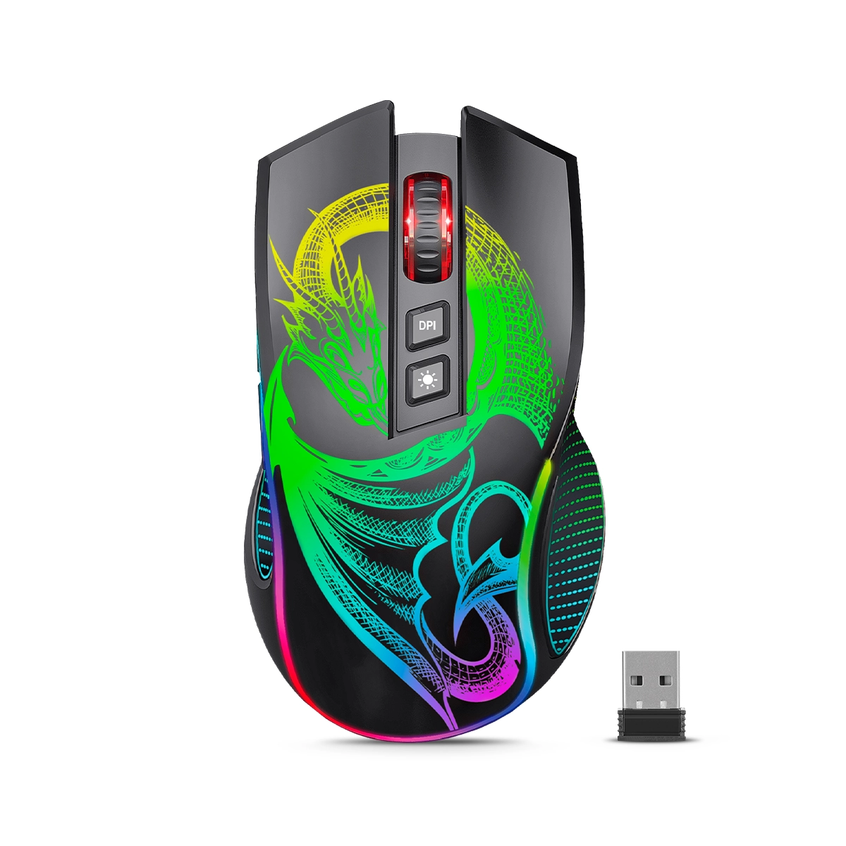 Mouse Gamer Inalámbrico Drag