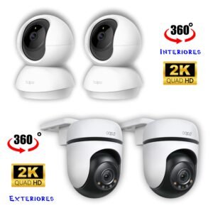 Kit de 4 Cámaras 2K WiFi Tp-Link