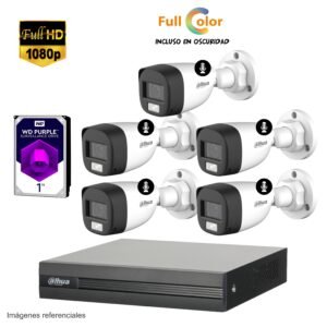 Kit 5 cámaras FULL HD + Full Color – GRATIS 1TB