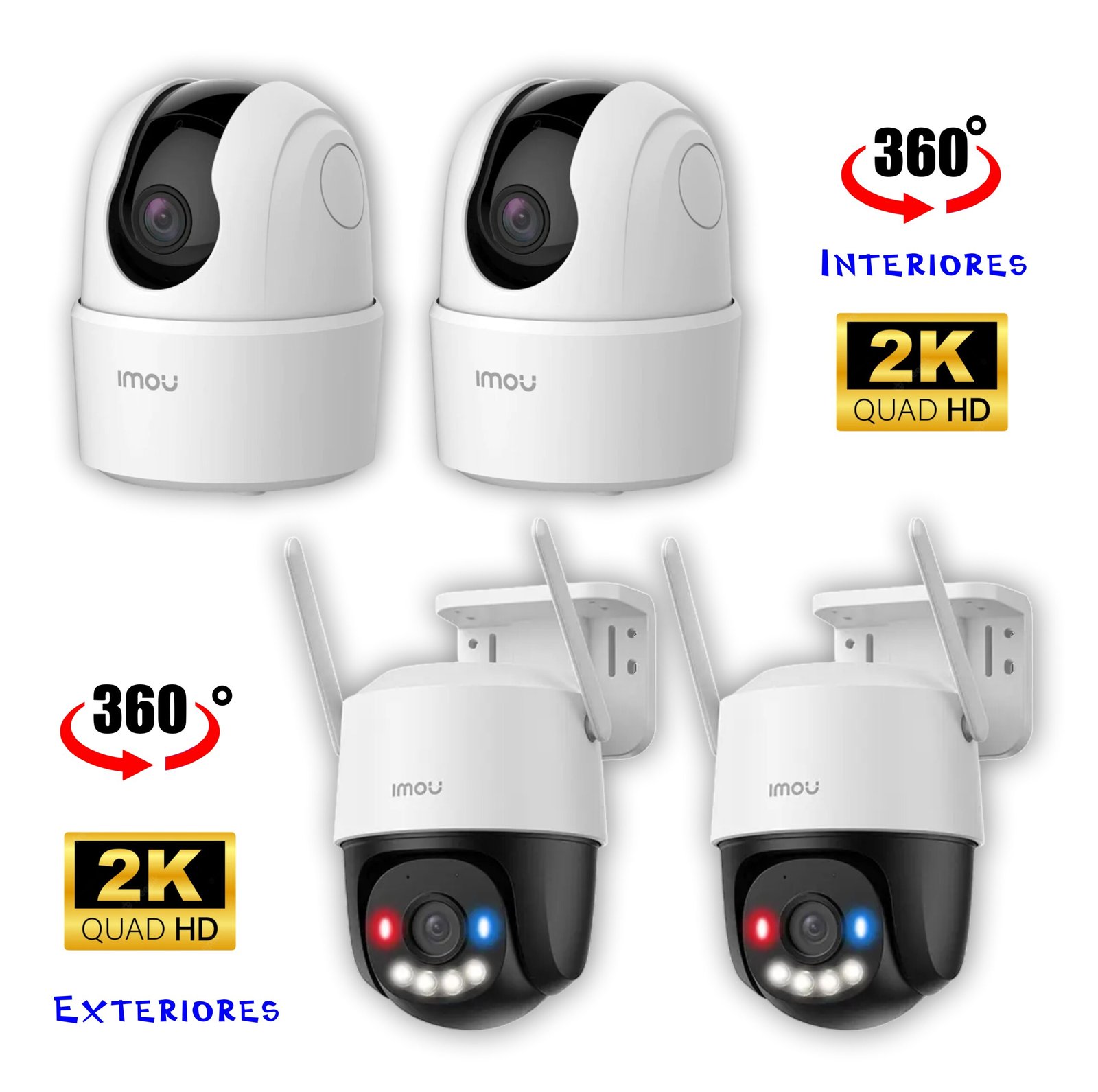 Kit de 4 Cámaras WiFi IMOU