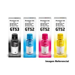 Tinta compatible GT52 / GT53 – Kit x4 colores