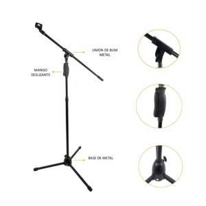 Pedestal para micrófono / Gatillo Hidráulico