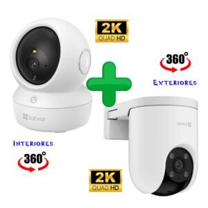 Kit de 2 Cámaras 2K WiFi EZVIZ