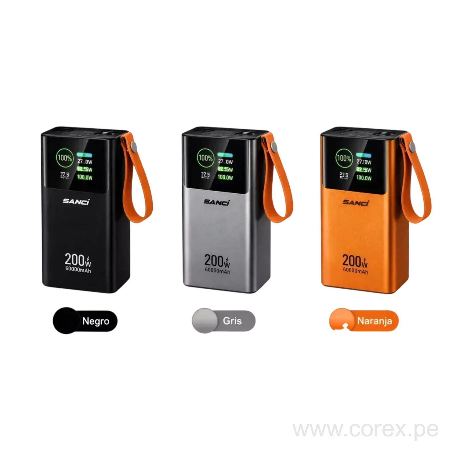 Power Bank 60,000 mAh 200W – SANCI - Imagen 3